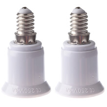 2X E14-E27 LED Light Lamp Screw Bulb Socket Adapter Converter