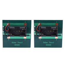 2X 1W 4V Rechargeable AA Battery Solar Cell Charger with Base for 2XAA Batteries Charging Directly
