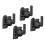 Universal Rotatable Speaker Wall Mount Stand Bracket 2 Pair Black 1