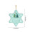 Acrylic Snowflake Friendship Pendant8cm 2
