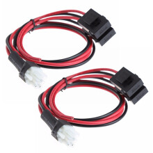 2X 30A Fuse 6 PIN Short Wave Power Supply Cord Cable for FT-857D IC-725A 1 Metres