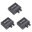 3X AU-202 2 Input 2 Output Stereo Mixer Audio Distributor for Headphone External Power AMP Volume Alone Control 1