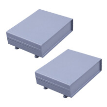 2X Kunststoff Elektrisch Anlage Anschluss Box Hülle 152X120X42mm Hellgrau