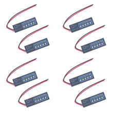 8 Pcs Battery Level Indicator 3S Ternary Lithium Battery Lithium Iron Phosphate Lead-Acid Battery Capacity Display Meter