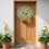 White daisy summer wreath22inch artificial 4