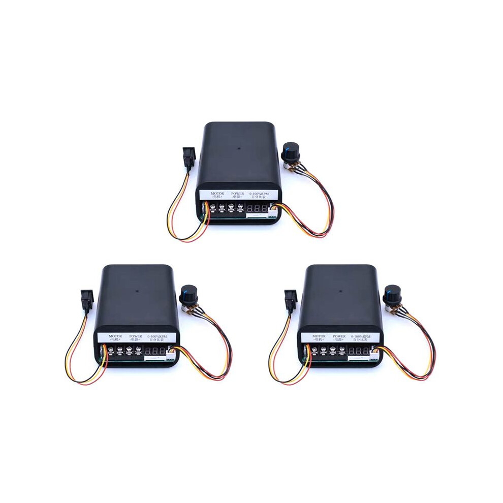 3X 10-55V 60A Pwm Motor Speed Controller 0- Rpm Led Digital Adjustable Cw Ccw Forward Reverse 4714126608045