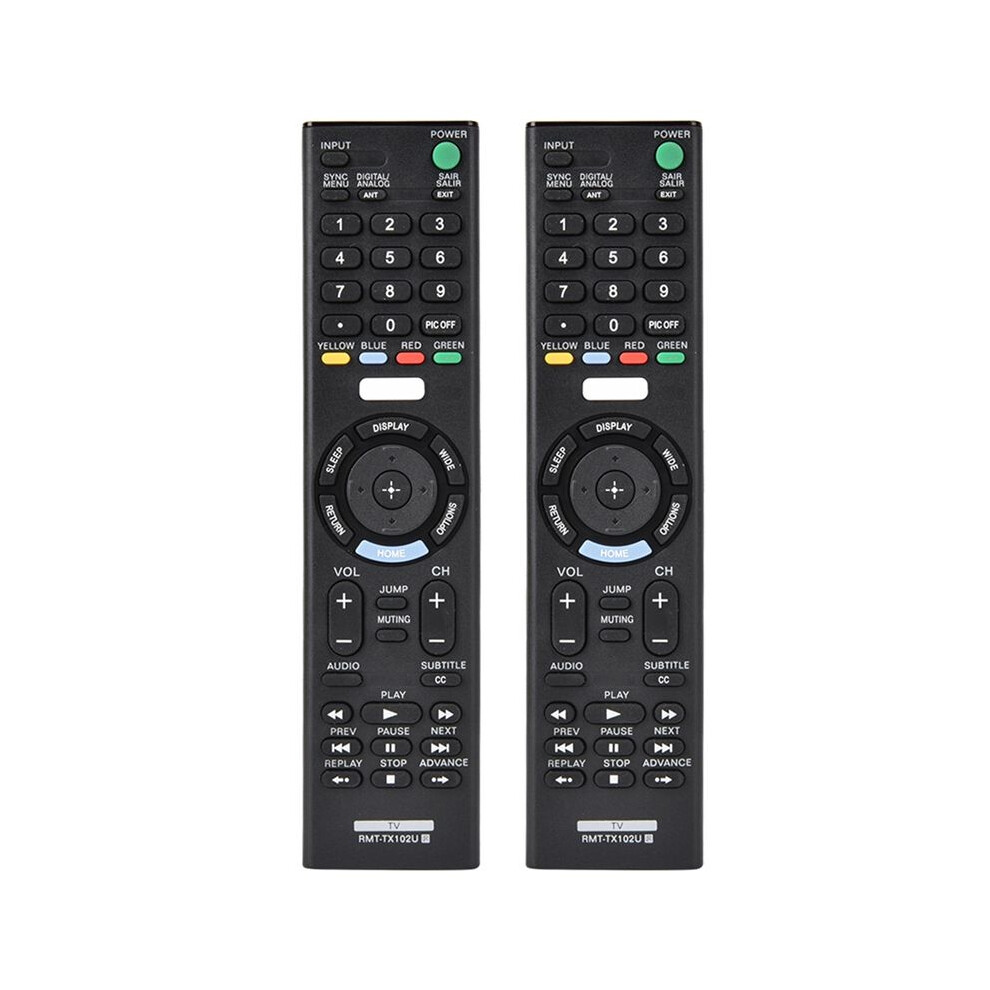 2X Tv Remote Control For Rmt-Tx102u For Rmt-Tx100d Rmt-Tx101j Rmt-Tx101d Rmt-Tx100e Rmt-Tx101e Rmt-Tx200 Black 4713225314222