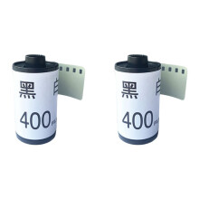 2X 400 Novice Practice Film Vintage Camera Film Photo Studio Kits 35mm 12sheets Asa/Iso Black White Negative Camera Film