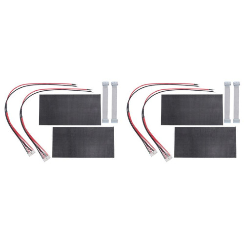 4Pcs P4 LED Screen Panel Module 256x128mm 64x32 Pixels 1/16 Scan Indoor SMD RGB Full Color P4 LED Display Panel Module