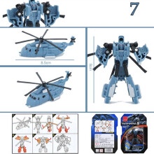 (Skyblue) Transformers Cars Toys 7pcslot Kids Classic Robot Set For Toys Action Children