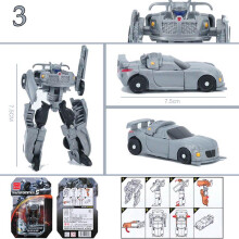 (Gray) Transformers Cars Toys 7pcslot Kids Classic Robot Set For Toys Action Children