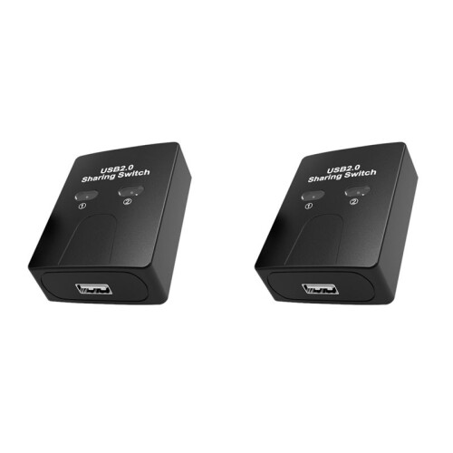 2X 2  USB2.0 Hub USB  Printer Sharer Two Computers Share A Usb Device 2 in 1 Out USB Splitter Share U Disk