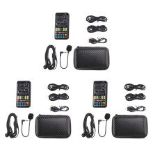 3X Voice Changer Handmikrofon Voice Changer mit Sound Multifunktionale Effektmaschine für Telefon// (I9)