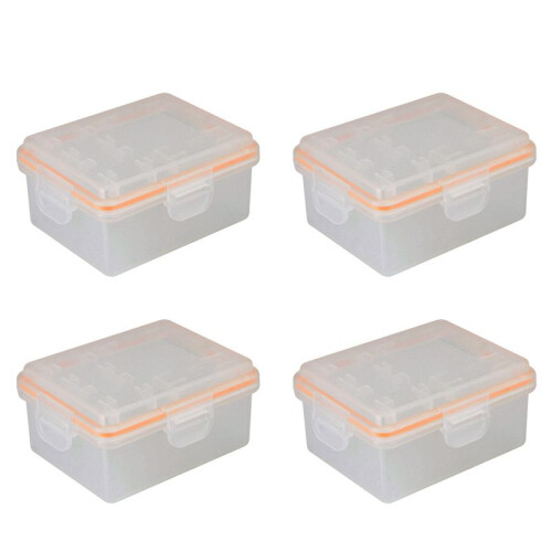 4X for  ILCE-9 A7M3 A7R3 A9 7RM3 Camera NPFZ100 Battery Plastic Holder Case Battery Storage Box