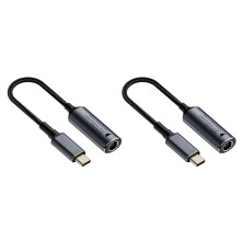 2X 140W Laptop Charger 5V 9V 20V 7.4x0.6mm Female to USB C Type C PD Power Adapter Converter Fast Charging Cable
