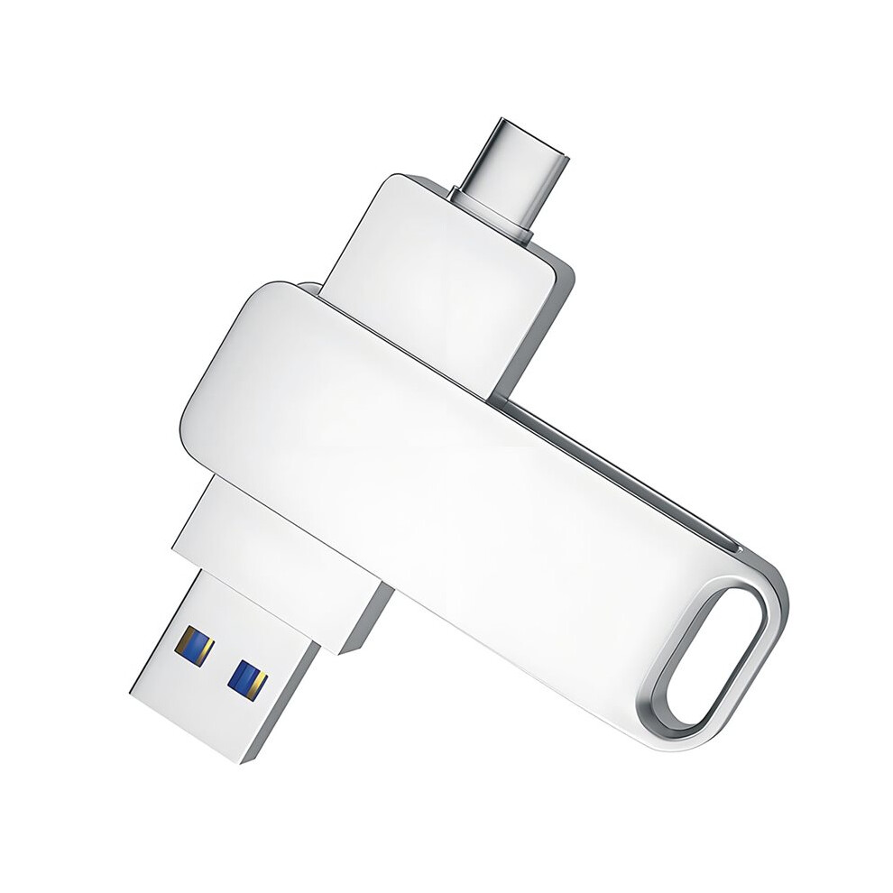 512Gb Usb 3.1 Flash Drive With Type C And Type A Port,Memory Stick Thumb Drive,Storage And Backup For Phone Silver 6131797864682