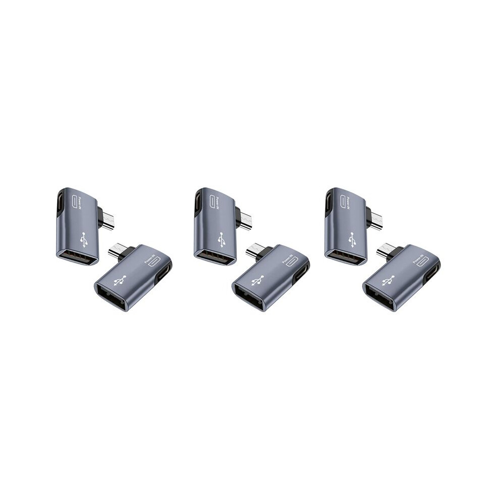 6Pcs Otg Adapter For Fire Tv Stick 90 Degree Left/Right Angle Micro-Usb To Usb Otg Adapter For Android Phone Tablet 6033079442703