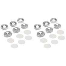 8 Set 23,5 mm Edelstahl-HiFi-Audio-Lautsprecher-Isolationsspikes, Standfüße, Polsterbasis