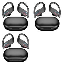 3X Q63 5.3 Earphones Sports Headset Wireless in-Ear 200H Standby IPX7 HiFi Stereo Gaming Earbuds