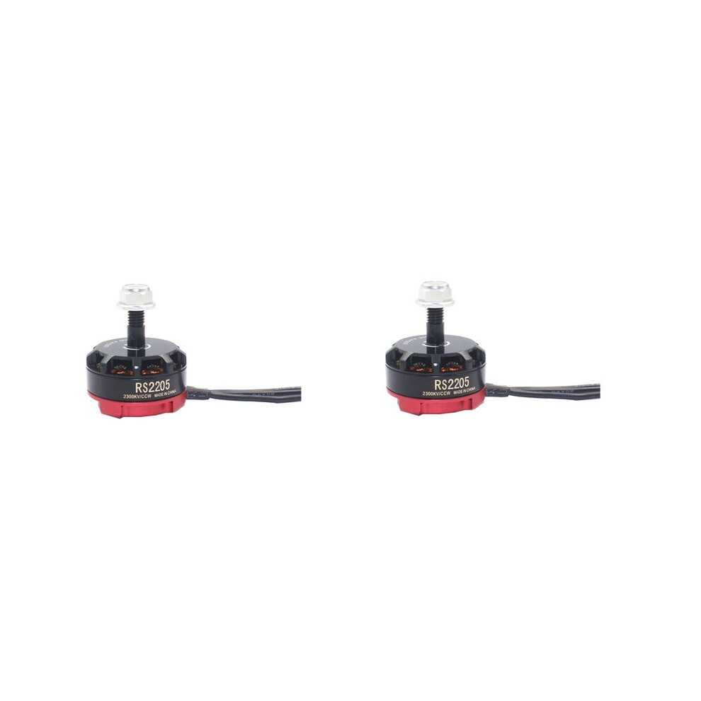 2X Rc Rs2205 2205 2300Kv Brushless Motor For 2-6S 20A/30A/40A Esc Fpv Rc Qav250 X210 Racing Drone Multicopter(Ccw) Light 4711208221161