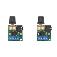 2PCS LM386 10W Audio Amplifier Board Mono 3.5mm  3-12V Volume Control  AMP Module Adjustable Volume