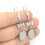 20Pièces Supports De Boucles D'oreilles Argent DIY Métal Durable 7