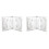 2X CD Storage Box 10-Piece Pack CD Case Plastic Double-Sided CD Storage Car CD Case Thickened DVD Case,White 1