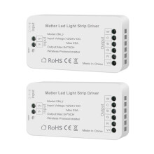 2X Matter Wifi LED Strip Light Controller RGBCW Controller LED Strip Bixb/Siri/for Home/for Alexa Control Support