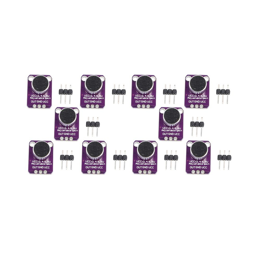 10Pcs Gy-Max4466 Electret Microphone Amplifier Max4466 Module Adjustable Gain Breakout Board For 6034080239887