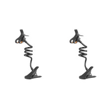2X Mobile Phone Holder Flexible Lazy Holder Adjustable Cell Phone Clip Home Bed Desktop Mount Bracket Phone Stand Black
