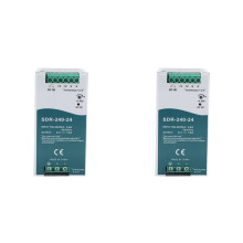 2X SDR-240-24 Switching Power Supply with PFC Function 150% Load Capability DIN-Rail Switching Power Supply