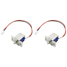 2X Elektronisch Grendelslot Compact Solenoïde Elektromagneet Deurslot Verborgen Installatie voor Veilige Toegang DC12V-0.54A