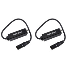 2X Isolatore per Cavi Audio, Elimina il Rumore del Ground Loop, Isolatore Audio XLR, da Femmina A Maschio