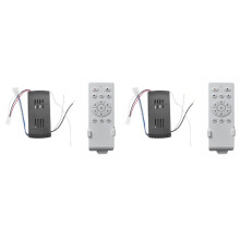 2X Universal Ceiling Fan Remote Control Kit Low Voltage 40w Fan Light Driver Controller 6-Speed & Timing Remote