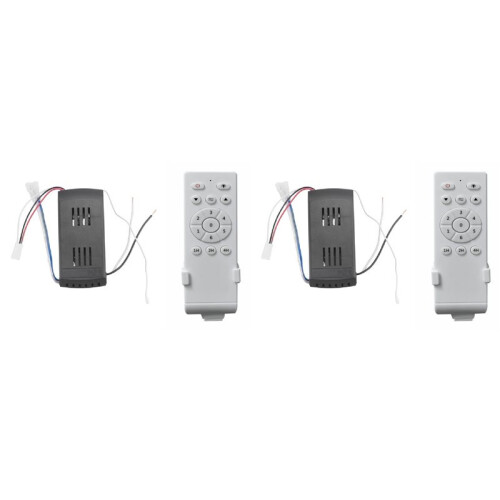 2X Universal Ceiling Fan Remote Control Kit Low Voltage 40w  Fan Light Driver Controller 6-Speed & Timing Remote