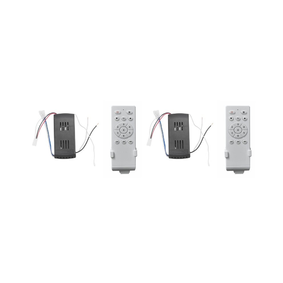 2X Universal Ceiling Fan Remote Control Kit Low Voltage 40W Fan Driver Controller 6-Speed & Timing Remote Light 6034185796933