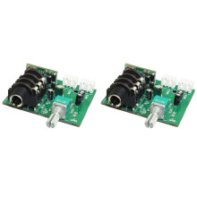 2X Mikrofon Dynamiczny Wzmacniacz Kondensatorowy Przedwzmacniacz Mic Pickup Moduł Obwodu Wzmacniającego Mały Sygnał Interfejs 6,5 mm