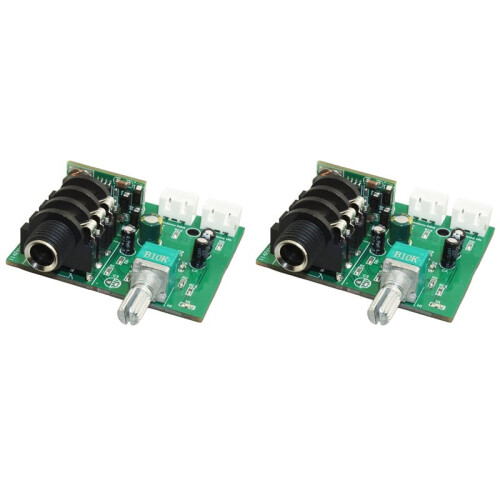 2X Dynamic Microphone Capacitor Amplifier Preamplifier Mic Pickup Small Signal Amplification Circuit Module 6.5mm 1