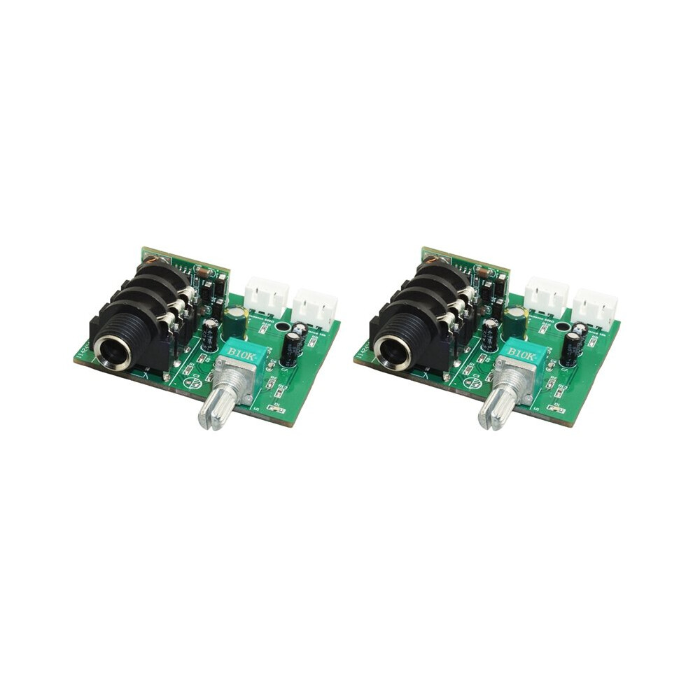 2X Dynamic Microphone Capacitor Amplifier Preamplifier Mic Pickup Small Signal Amplification Circuit Module 6.5Mm 6032079657797