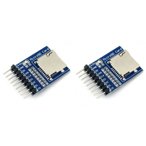 2X for Micro- (TF) Card Storage Module Development Board  Card Module  Card Holder 2.54mm Pitch for SDIO & SPI