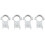 4pcs KU Band LNB Holder for Satellite Dishes 20mm Plastic Bracket,  for Multiple Dish Sizes 1