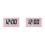 2X  Clock Triangle LED Screen Lectronic Digital Alarm Screen Desktop Clock for Home Office Table Bedroom Decor 2