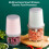 Mini 600ml Cordless Food Processor, Green, 21x10.5x8cm 8