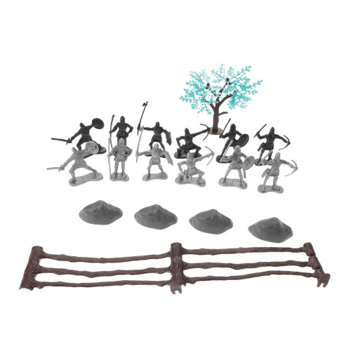 5Ensembles Miniatures Plastique Jeu Décor Médiévale 2