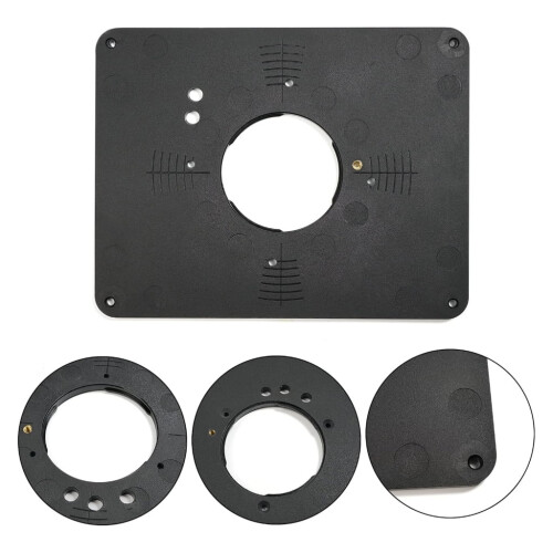 Router Table Insert Plate Set – Pre-Drilled, Metal, for 1