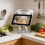 Tablet stand rotating metal foldable desk holder 4
