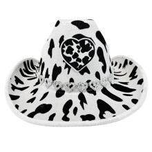 Modische Kuh-Muster, Strass-Akzent, Unisex-Cowboyhüte, bequemer