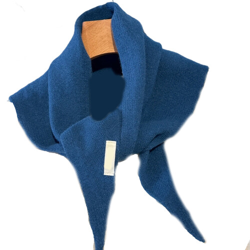 Knit Scarf for Winter Commutest Warm and Comfortable-Deep Blue