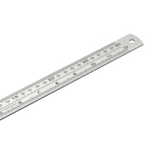 Steel Double Scale Ruler Metric Royal Etched Measuring-300mm
