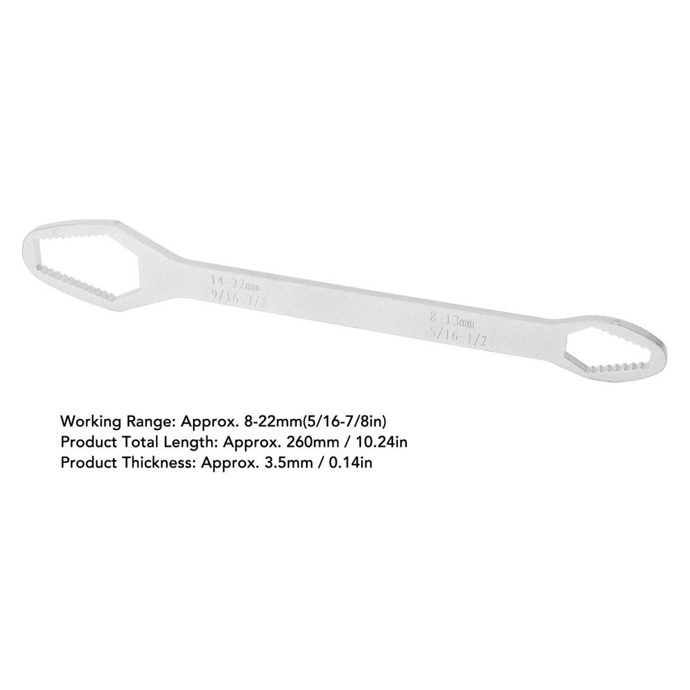 2Pcs 260mm Universal Self-Tightening Wrench